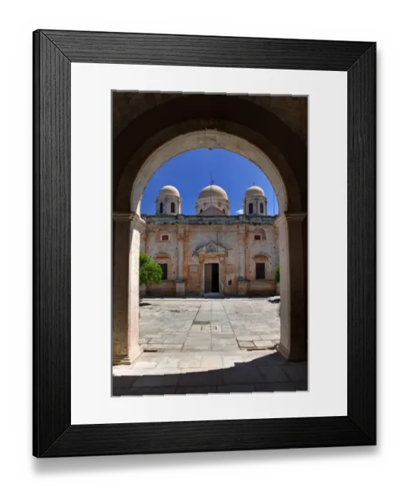Framed Print : Holy Trinity Monastery, Crete, Greece