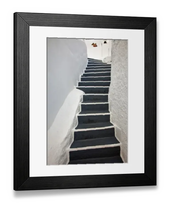 Framed Print : Stairs, Imerovigli, Santorini, Greece Framed Print : Stairs, Imerovigli, Santorini, Greece