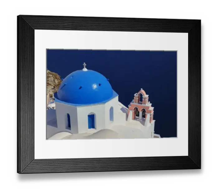 Framed Print : Oia, Santorini, Greece