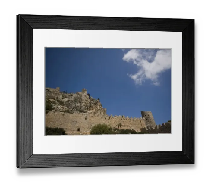 Framed Print : Cyprus, St Hilarion castle, wall Framed Print : Cyprus, St Hilarion castle, wall