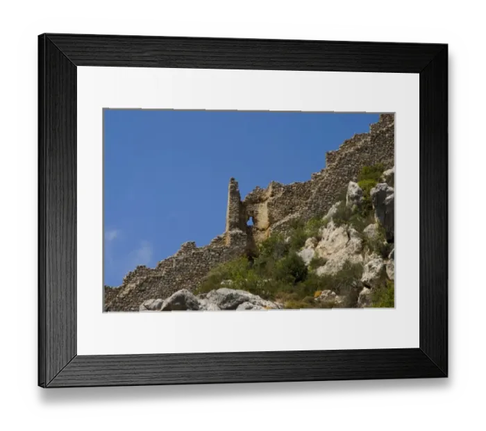Framed Print : Cyprus, St Hilarion castle, ancient wall Framed Print : Cyprus, St Hilarion castle, ancient wall