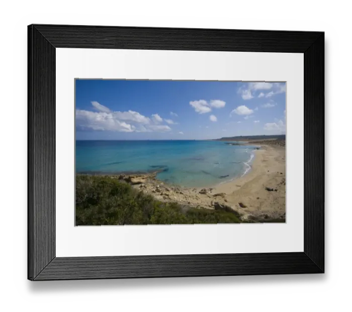 Framed Print : Cyprus, Karpas peninsula, beach near cape Yassu Framed Print : Cyprus, Karpas peninsula, beach near cape Yassu