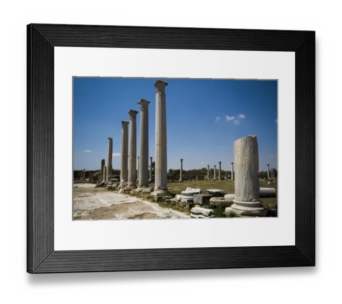 Framed Print : Cyprus, Salamis ruins, ancient Roman town Framed Print : Cyprus, Salamis ruins, ancient Roman town