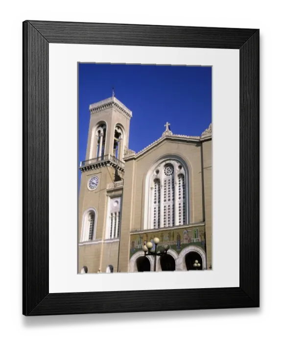 Framed Print : Annunciation of Virgin Mary Church 1842 in Athens Greece Framed Print : Annunciation of Virgin Mary Church 1842 in Athens Greece