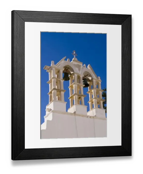 Framed Print : Bell tower at the entrance to the Church of One Hundred Gates, Paros Island, Greece Framed Print : Bell tower at the entrance to the Church of One Hundred Gates, Paros Island, Greece