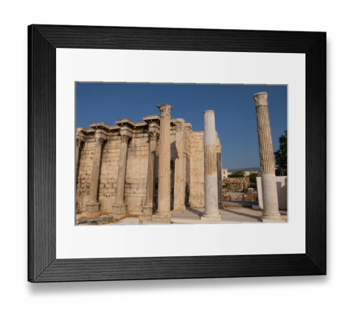Framed Print : Ruins of Library of Hadrian in Plaka, downtown Athens, Greece Framed Print : Ruins of Library of Hadrian in Plaka, downtown Athens, Greece