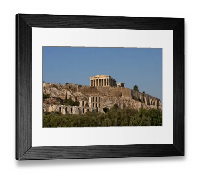 Framed Print : Twilight at the Acropolis ruins, Parthenon hill, downtown Athens, Greece Framed Print : Twilight at the Acropolis ruins, Parthenon hill, downtown Athens, Greece