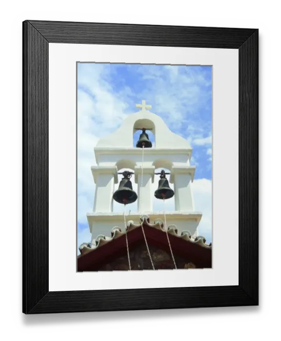 Framed Print : Greece, Island of Hydra. Bells on a hospital chapel Framed Print : Greece, Island of Hydra. Bells on a hospital chapel
