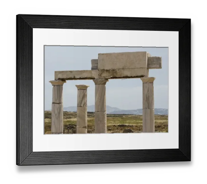 Framed Print : Greece, Delos. Ruins of ancient temple Framed Print : Greece, Delos. Ruins of ancient temple