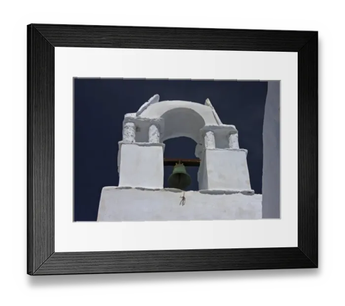 Framed Print : Greece, Amorgos, Chora. Greek Orthodox church steeple in traditional Cycladic style Framed Print : Greece, Amorgos, Chora. Greek Orthodox church steeple in traditional Cycladic style