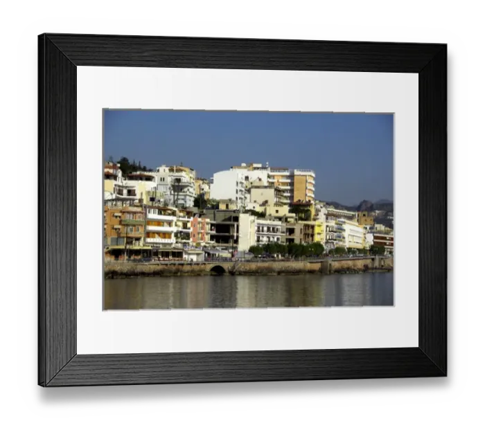Framed Print : Europe, Greece, Crete (aka Kriti), Agios Nikolaos