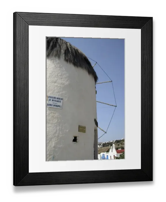 Framed Print : Europe, Greece, Mykonos. Folklore Museum of Mykonos aka Bonis Windmill Framed Print : Europe, Greece, Mykonos. Folklore Museum of Mykonos aka Bonis Windmill