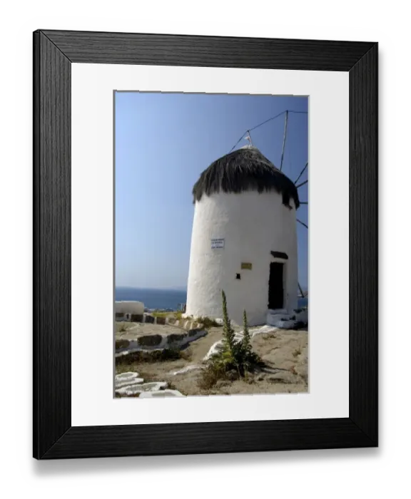 Framed Print : Europe, Greece, Mykonos. Folklore Museum of Mykonos aka Bonis Windmill Framed Print : Europe, Greece, Mykonos. Folklore Museum of Mykonos aka Bonis Windmill