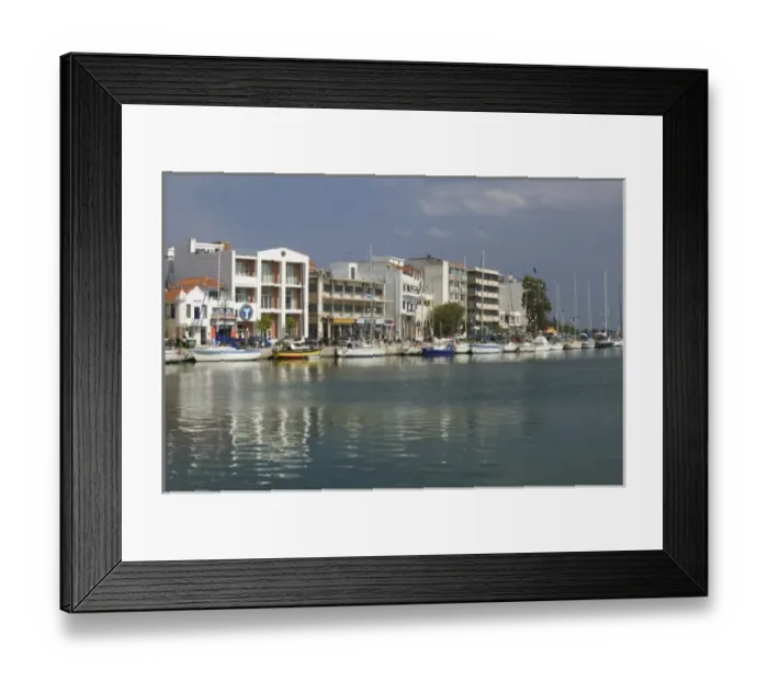 Framed Print : GREECE, Northeastern Aegean Islands, LESVOS (Mytilini), Mytilini Town: Waterfront Framed Print : GREECE, Northeastern Aegean Islands, LESVOS (Mytilini), Mytilini Town: Waterfront