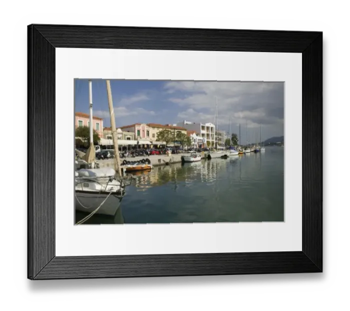 Framed Print : GREECE, Northeastern Aegean Islands, LESVOS (Mytilini), Mytilini Town: Waterfront Framed Print : GREECE, Northeastern Aegean Islands, LESVOS (Mytilini), Mytilini Town: Waterfront