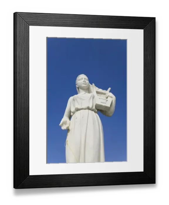 Framed Print : GREECE, Northeastern Aegean Islands, LESVOS (Mytilini), Mytilini Town: Statue of the poet Sappho Framed Print : GREECE, Northeastern Aegean Islands, LESVOS (Mytilini), Mytilini Town: Statue of the poet Sappho