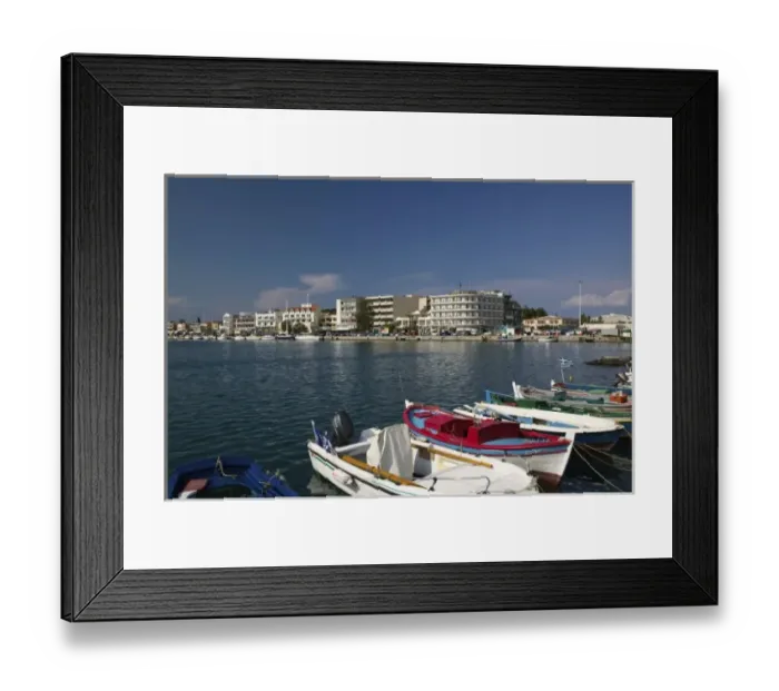 Framed Print : GREECE, Northeastern Aegean Islands, LESVOS (Mytilini), Mytilini Town: Waterfront Framed Print : GREECE, Northeastern Aegean Islands, LESVOS (Mytilini), Mytilini Town: Waterfront