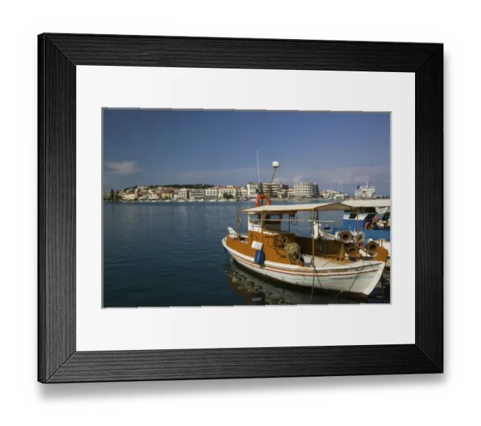 Framed Print : GREECE, Northeastern Aegean Islands, LESVOS (Mytilini), Mytilini Town: Waterfront Framed Print : GREECE, Northeastern Aegean Islands, LESVOS (Mytilini), Mytilini Town: Waterfront