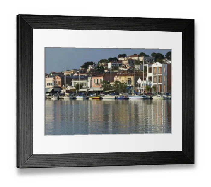 Framed Print : GREECE, Northeastern Aegean Islands, LESVOS (Mytilini), Mytilini Town: Waterfront Framed Print : GREECE, Northeastern Aegean Islands, LESVOS (Mytilini), Mytilini Town: Waterfront