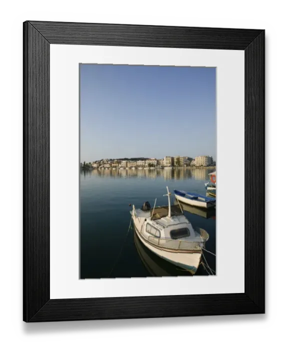 Framed Print : GREECE, Northeastern Aegean Islands, LESVOS (Mytilini), Mytilini Town: Waterfront Framed Print : GREECE, Northeastern Aegean Islands, LESVOS (Mytilini), Mytilini Town: Waterfront