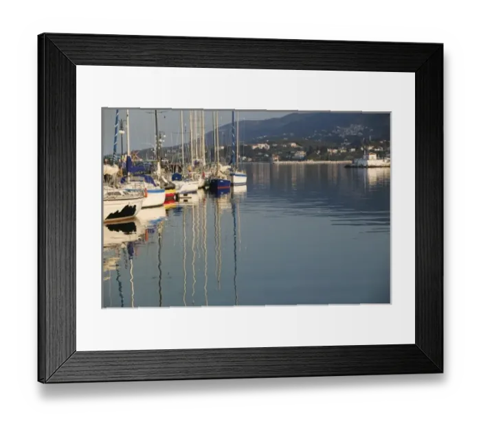 Framed Print : GREECE, Northeastern Aegean Islands, LESVOS (Mytilini), Mytilini Town: Sailboat reflections Framed Print : GREECE, Northeastern Aegean Islands, LESVOS (Mytilini), Mytilini Town: Sailboat reflections