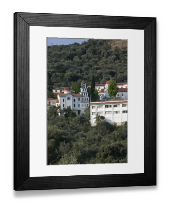 Framed Print : GREECE, Northeastern Aegean Islands, LESVOS (Mytilini), Loutropoli Thermis: Agios Framed Print : GREECE, Northeastern Aegean Islands, LESVOS (Mytilini), Loutropoli Thermis: Agios