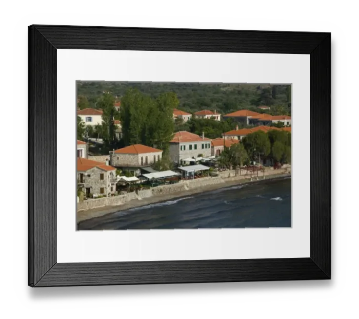 Framed Print : GREECE, Northeastern Aegean Islands, LESVOS (Mytilini), Mithymna (Molyvos): Waterfront Framed Print : GREECE, Northeastern Aegean Islands, LESVOS (Mytilini), Mithymna (Molyvos): Waterfront