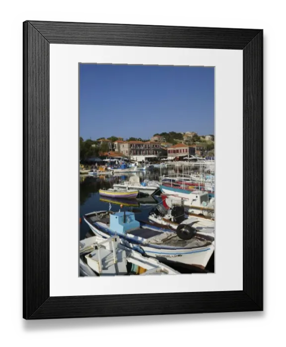 Framed Print : GREECE, Northeastern Aegean Islands, LESVOS (Mytilini), Mithymna (Molyvos): Fishing Framed Print : GREECE, Northeastern Aegean Islands, LESVOS (Mytilini), Mithymna (Molyvos): Fishing