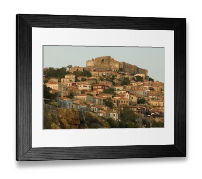 Framed Print : GREECE, Northeastern Aegean Islands, LESVOS (Mytilini), Mithymna (Molyvos): 15th century Byzantine Framed Print : GREECE, Northeastern Aegean Islands, LESVOS (Mytilini), Mithymna (Molyvos): 15th century Byzantine