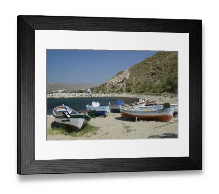 Framed Print : GREECE, Northeastern Aegean Islands, LESVOS (Mytilini), Skala Eresou: Resort Town Framed Print : GREECE, Northeastern Aegean Islands, LESVOS (Mytilini), Skala Eresou: Resort Town