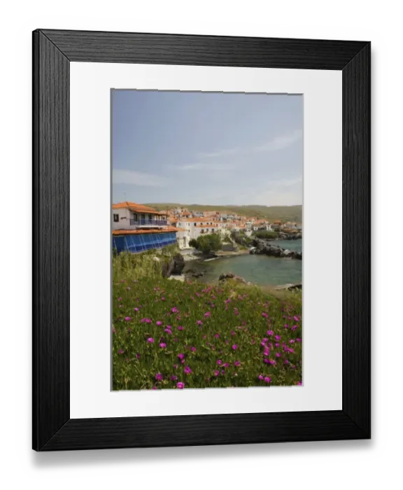 Framed Print : GREECE, Northeastern Aegean Islands, LESVOS (Mytilini), Sigri: Westernmost port on Lesvos Framed Print : GREECE, Northeastern Aegean Islands, LESVOS (Mytilini), Sigri: Westernmost port on Lesvos