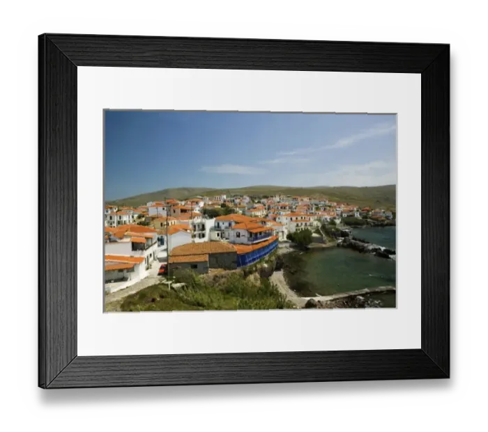 Framed Print : GREECE, Northeastern Aegean Islands, LESVOS (Mytilini), Sigri: Westernmost port on Lesvos Framed Print : GREECE, Northeastern Aegean Islands, LESVOS (Mytilini), Sigri: Westernmost port on Lesvos