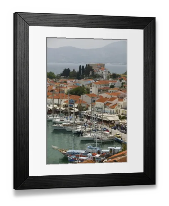 Framed Print : GREECE, Northeastern Aegean Islands, SAMOS, Pythagorio: Harbor View / Daytime Framed Print : GREECE, Northeastern Aegean Islands, SAMOS, Pythagorio: Harbor View / Daytime