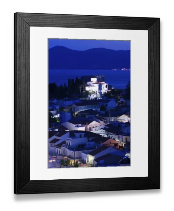 Framed Print : GREECE, Northeastern Aegean Islands, SAMOS, Pythagorio: Castle of Lykourgos Logothetis
