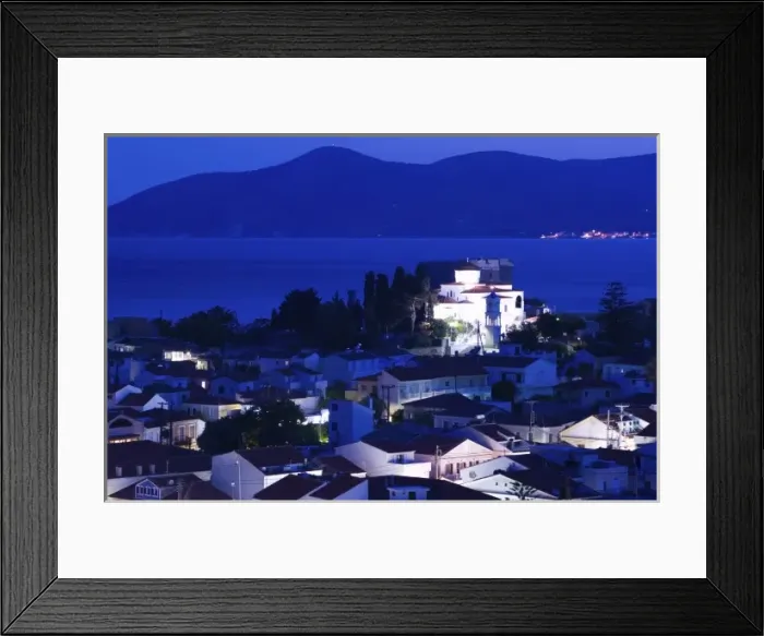 Framed Print : GREECE, Northeastern Aegean Islands, SAMOS, Pythagorio: Castle of Lykourgos Logothetis