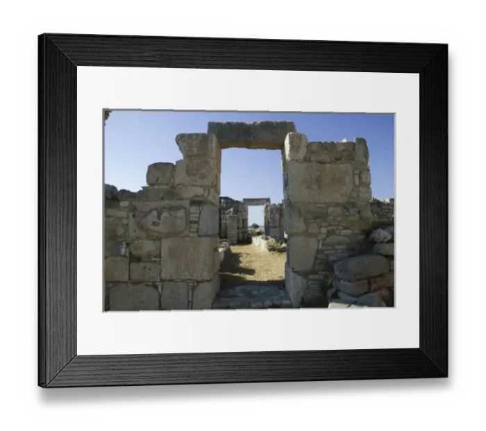 Framed Print : GREECE, Northeastern Aegean Islands, SAMOS, Pythagorio: Ruins of Ancient Thermes (Baths) Framed Print : GREECE, Northeastern Aegean Islands, SAMOS, Pythagorio: Ruins of Ancient Thermes (Baths)