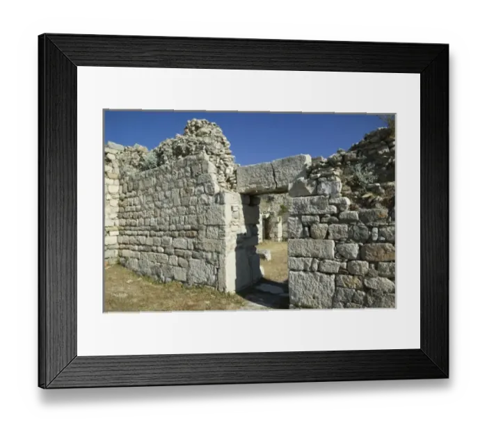 Framed Print : GREECE, Northeastern Aegean Islands, SAMOS, Pythagorio: Ruins of Ancient Thermes (Baths) Framed Print : GREECE, Northeastern Aegean Islands, SAMOS, Pythagorio: Ruins of Ancient Thermes (Baths)