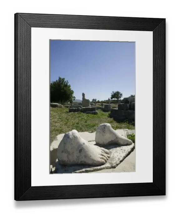 Framed Print : GREECE, Northeastern Aegean Islands, SAMOS, Ireo: The Ireon, Ruins of the Temple Framed Print : GREECE, Northeastern Aegean Islands, SAMOS, Ireo: The Ireon, Ruins of the Temple