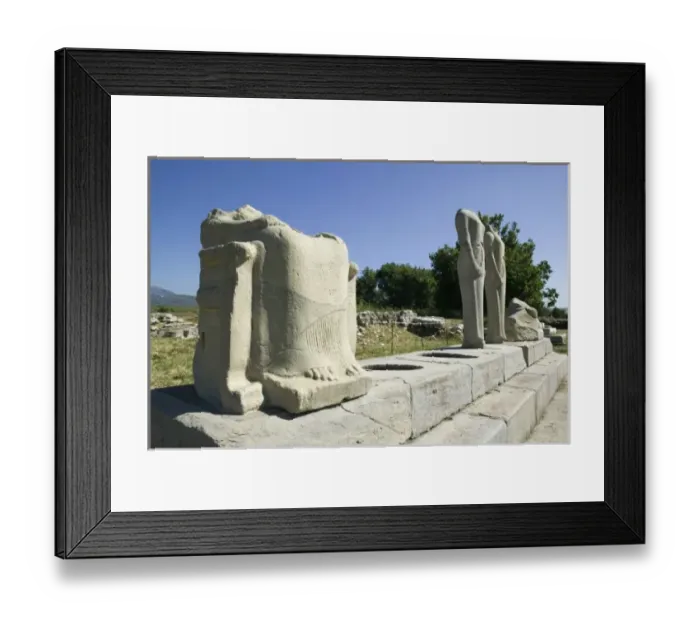 Framed Print : GREECE, Northeastern Aegean Islands, SAMOS, Ireo: The Ireon, Ruins of the Temple Framed Print : GREECE, Northeastern Aegean Islands, SAMOS, Ireo: The Ireon, Ruins of the Temple
