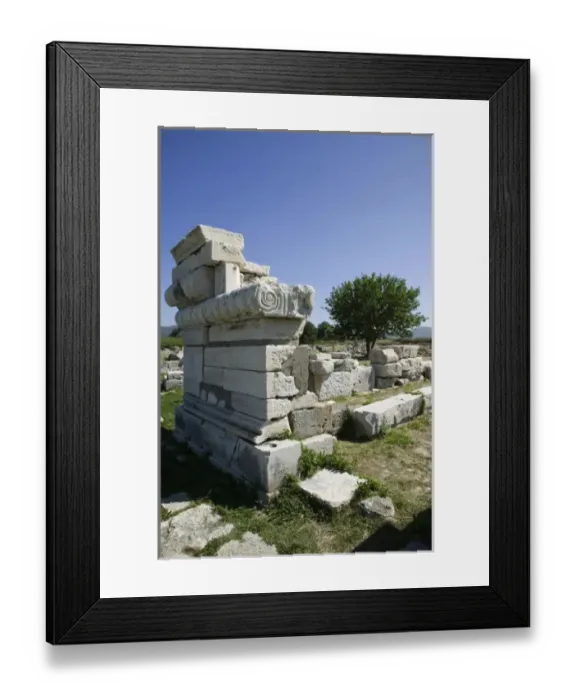Framed Print : GREECE, Northeastern Aegean Islands, SAMOS, Ireo: The Ireon, Ruins of the Temple Framed Print : GREECE, Northeastern Aegean Islands, SAMOS, Ireo: The Ireon, Ruins of the Temple