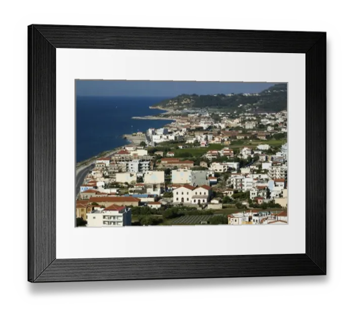 Framed Print : GREECE, Northeastern Aegean Islands, SAMOS, Karlovasi: Town View Framed Print : GREECE, Northeastern Aegean Islands, SAMOS, Karlovasi: Town View