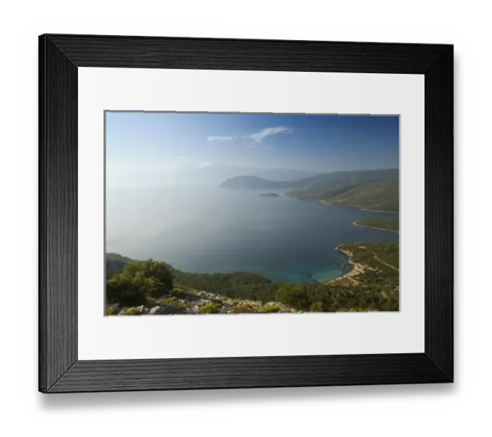 Framed Print : GREECE, Northeastern Aegean Islands, SAMOS, Cape Praso: View of Cape Praso towards