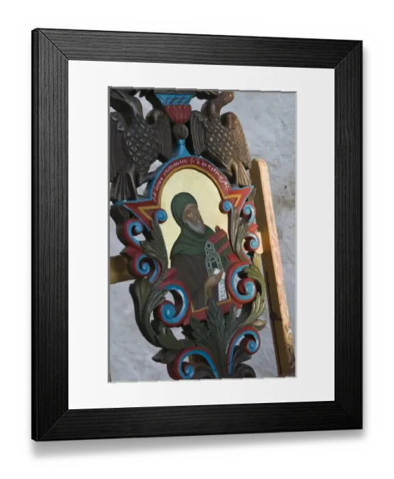 Framed Print : GREECE, Dodecanese Islands, PATMOS, Hora: Icon, Monastery of St. John the Theologian Framed Print : GREECE, Dodecanese Islands, PATMOS, Hora: Icon, Monastery of St. John the Theologian