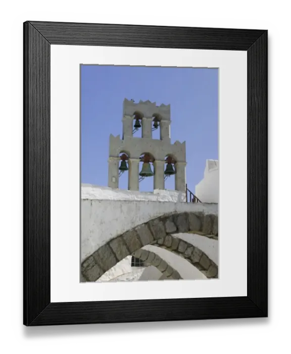 Framed Print : GREECE, Dodecanese Islands, PATMOS, Hora: Monastery of St. John the Theologian (12th