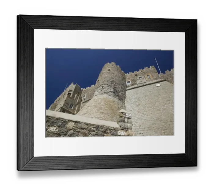 Framed Print : GREECE-Dodecanese Islands-PATMOS-Hora: Monastery of St
