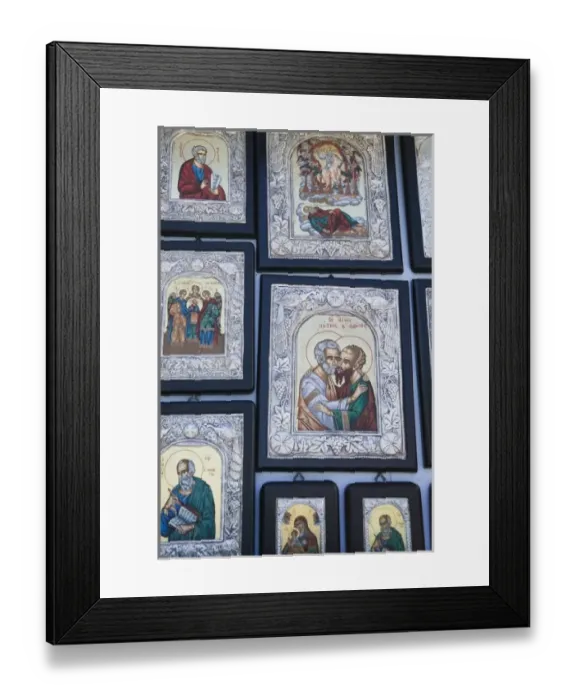 Framed Print : GREECE, Dodecanese Islands, PATMOS, Hora: Monastery of St. John the Theologian (12th Framed Print : GREECE, Dodecanese Islands, PATMOS, Hora: Monastery of St. John the Theologian (12th