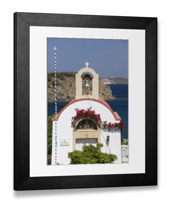 Framed Print : GREECE, Dodecanese Islands, PATMOS, Meloi Beach: Small Greek Orthodox Chapel Framed Print : GREECE, Dodecanese Islands, PATMOS, Meloi Beach: Small Greek Orthodox Chapel