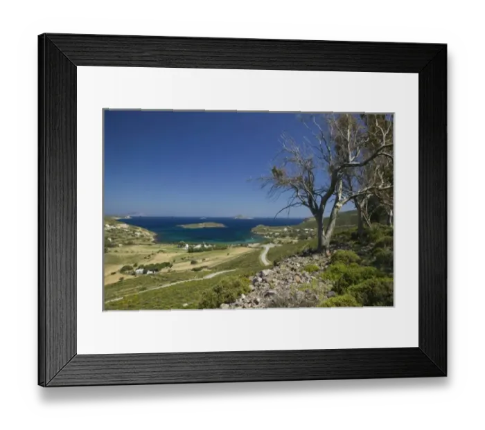 Framed Print : GREECE, Dodecanese Islands, PATMOS, Meloi: View of Meloi Bay Framed Print : GREECE, Dodecanese Islands, PATMOS, Meloi: View of Meloi Bay