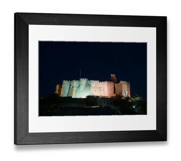 Framed Print : GREECE, Dodecanese Islands, PATMOS, Hora: Monastery of St. John the Theologian (12th Framed Print : GREECE, Dodecanese Islands, PATMOS, Hora: Monastery of St. John the Theologian (12th
