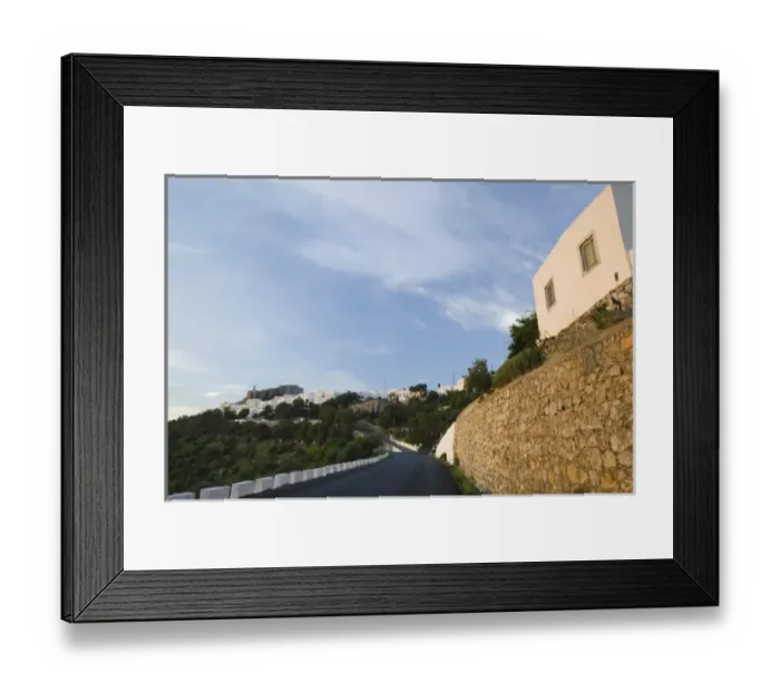Framed Print : GREECE, Dodecanese Islands, PATMOS, Hora: Monastery of St. John the Theologian (12th Framed Print : GREECE, Dodecanese Islands, PATMOS, Hora: Monastery of St. John the Theologian (12th